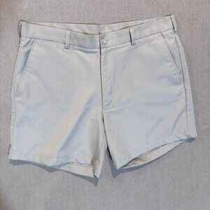 PGA Tour Men’s Golf Shorts Beige Flat Front Size 36W Performance